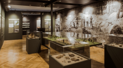 Wystawa „Monumentalne grobowce z epoki kamienia. Park Kulturowy Sarnowo, Park Kulturowy Wietrzychowice”. Źródło: Muzeum Archeologiczne i Etnograficzne w Łodzi