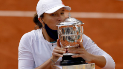Iga Świątek wygrała finał French Open 2020. 10.10.2020. Fot. PAP/EPA
