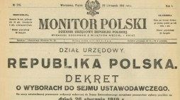 Dekret o wyborach do Sejmu Ustawodawczego. Źródło: Wikimedia Commons