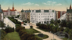 Szczecin na przedwojennej pocztówce. Wikimedia Commons