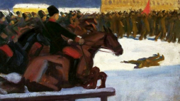Władysław Skoczylas "Demonstracja uliczna w 1905 r."