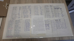 List wystosowany do papieża Jana Pawła II 16 czerwca 1983 r. wśród dokumentów z archiwum Krzysztofa Mordzińskiego, które trafiły do Archiwum Akt Nowych w Warszawie. Fot. PAP/T. Gzell