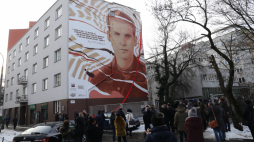Mural poświęcony pamięci Krzysztofa Kamila Baczyńskiego. Fot. PAP/A. Zawada