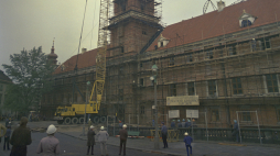 Warszawa 06.07.1974. Zakończenie odbudowy bryły Zamku Królewskiego. Fot. PAP/W. Ochnio