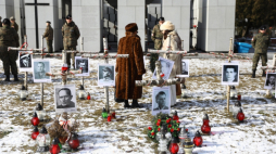 Warszawa, 01.03.2018. Uroczystości na Cmentarzu Wojskowym na Powązkach, w ramach obchodów Narodowego Dnia Pamięci Żołnierzy Wyklętych. Fot. PAP/R. Guz