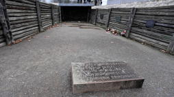 Oranienburg, Niemcy, 16.11.2019. Miejsce straceń w muzeum obozu koncencentracyjnego Sachsenhausen. PAP/P. Polak