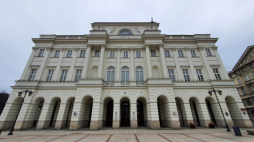 Warszawa, 07.04.2021. Pałac Staszica, siedziba Polskiej Akademii Nauk. Fot. PAP/R. Pietruszka
