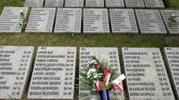 Grób Policjanta Polskiego. Katowice, 2019 r. Fot. PAP/A. Grygiel