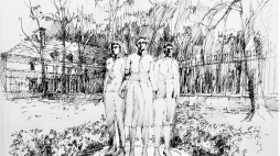 Plan pomnika Kobietom Powstania Warszawskiego. Źródło: Fundacja Pamięci o Bohaterach Powstania Warszawskiego 