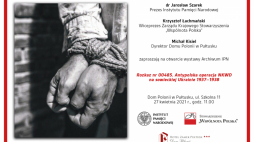 Wystawa pt. „Rozkaz nr 00485. Antypolska operacja NKWD na sowieckiej Ukrainie 1937–1938”. Źródło: IPN