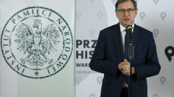 Warszawa, 13.04.2021. Prezes Instytutu Pamięci Narodowej Jarosław Szarek. Fot. PAP/T. Gzell