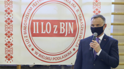 Bielsk Podlaski, 07.06. 2021 r. Prezydent na spotkaniu z przedstawicielami mniejszości białoruskiej w Polsce. Źródło: www.twitter.com/prezydentpl