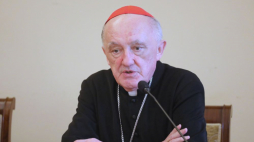 Warszawa, 15.06.2021. Metropolita warszawski kard. Kazimierz Nycz podczas konferencji prasowej ws. szczegółów uroczystości beatyfikacyjnej prymasa Stefana Wyszyńskiego i matki Elżbiety Róży Czackiej. Fot. PAP/P. Supernak