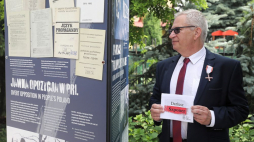 Odznaczony Dariusz Szponer podczas uroczystości wręczenia Krzyży Wolności i Solidarności w warszawskim Ursusie. 25.06.2021. Fot. PAP/T. Gzell