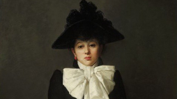 Anna Bilińska, Portret młodej kobiety z różą w ręku, 1892, olej, płótno. Źródło: Muzeum Narodowe w Warszawie