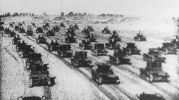 Pancerne zagony wojsk ZSRR wkraczają na terytorium Polski, łamiąc pakt o nieagresji - 17 września 1939. Fot. PAP-CAF