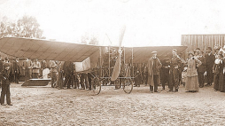 Michał Scipio del Campo, pokaz w Częstochowie. 1912 r. Źródło: Wikimedia Commons