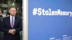 Prezes IPN podczas otwarcia wystawy „#StolenMemory – Skradziona Pamięć”. Bydgoszcz, 3 września 2021. Fot. Mikołaj Bujak (IPN)