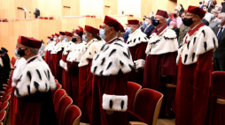 Uroczystość z okazji jubileuszu 20-lecia Uniwersytetu Rzeszowskiego w Filharmonii Rzeszowskiej. Fot. PAP/D. Delmanowicz