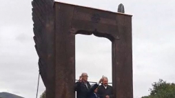 W Wołosatem odsłonięto pomnik poświęcony ludziom wolności i solidarności z Bieszczad. Źródło: oddział Instytutu Pamięci Narodowej w Rzeszowie 