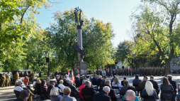 Uroczystości z okazji Święta 1. Polskiej Dywizji Pancernej. Warszawa, 09.10.2021. Fot. PAP/R. Pietruszka