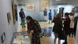 Wernisaż „Taniec życia/ Taniec śmierci” z okazji 250. rocznicy śmierci Jana Klemensa Branickiego w Muzeum Podlaskim w Białymstoku. Fot. PAP/A. Reszko