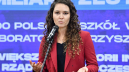 Pełnomocniczka ministra edukacji i nauki Przemysława Czarka do spraw transformacji cyfrowej i jednocześnie pełnomocniczka prezesa Rady Ministrów ds. GovTech - szef Centrum GovTech Justyna Orłowska. Fot. PAP/R. Pietruszka