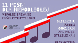 „11 pieśni dla Niepodległej – wspólne śpiewanie pieśni patriotycznych”