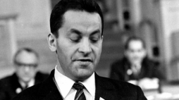 1968-11-13. Obrady V zjazdu Polskiej Zjednoczonej Partii Robotniczej. Na zdj. Józef Tejchma, sekretarz KC PZPR. Fot. PAP/Z. Matuszewski