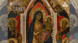 Taddeo Gaddi, „Matka Boska Tronująca z Dzieciątkiem w otoczeniu świętych”, Florencja, ok. 1330, złocona tempera na desce, kolekcja Zamku Królewskiego w Warszawie.