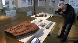 Nowa wystawa stała galerii „Przekroje. Galeria Architektury Polskiej XX i XXI wieku” w Kamienicy Szołayskich – oddziale Muzeum Narodowego w Krakowie. Fot. PAP/Ł. Gągulski