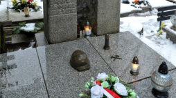 Grób Janka Stawisińskiego w Koszalinie. 2018 r. Fot. PAP/M. Bielecki