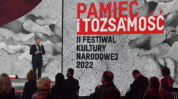 Prezes TVP Jacek Kurski podczas briefingu dotyczącego II edycji Festiwalu Kultury Narodowej "Pamięć i Tożsamość". Fot. PAP/P. Nowak