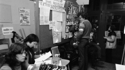 Strajk studentów Uniwersytetu Łódzkiego. Łódź, 31.01.1981. Fot. PAP/CAF/A. Zbraniecki