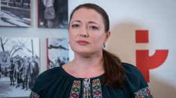 Radna, ratowniczka, mieszkanka Mariupola. Źródło: www.twitter.com/InstPileckiego