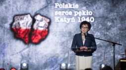 Marszałek Sejmu Elżbieta Witek podczas gali finałowej III edycji konkursu „Polskie serce pękło. Katyń 1940”. Źródło: Facebook/Sejm Rzeczypospolitej Polskiej