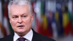 Prezydent Litwy Gitanas Nauseda. Fot. PAP/EPA
