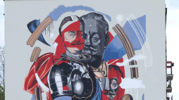 Mural upamiętniający hetmana Jana Klemensa Branickiego. Źródło: Muzeum Podlaskie w Białymstoku