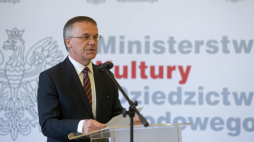 Sekretarz stanu w Ministerstwie Kultury i Dziedzictwa Narodowego, Generalny Konserwator Zabytków Jarosław Sellin. Fot. PAP/J. Kaczmarczyk