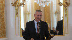 Mjr Waldemar Kowalski podczas uroczystości wręczenia nagród IPN „Kustosz Pamięci Narodowej" na Zamku Królewskim w Warszawie. 02.06.2022. Fot. PAP/A. Zawada