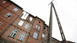 Budynek byłego niemieckiego obozu koncentracyjnego Soldau w Działdowie. 01.2021. Fot. PAP/T. Waszczuk