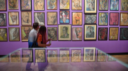 Otwarcie wystawy pt. „Witkacy. Sejsmograf epoki przyspieszenia” w Muzeum Narodowym w Warszawie. Fot. PAP/R. Pietruszka