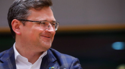 Dmytro Kułeba. Fot. PAP/EPA/S. Lecocq