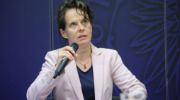 Dr Joanna Lubecka, historyk z Oddziałowego Biura Badań Historycznych IPN w Krakowie oraz Akademii Ignatianum. Fot. PAP/Ł. Gągulski