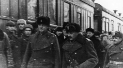 Wizyta Naczelnego Wodza gen. Władysława Sikorskiego w Armii Polskiej w ZSRS. Tockoje, 12.12.1941. Źródło: NAC