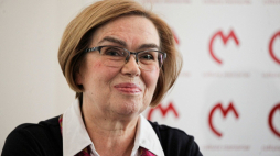Prezes Fundacji Cultura Memoriae Hanna Nowakowska. Fot. PAP/M. Marek