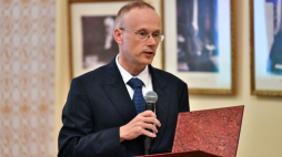Dyrektor Zakładu Narodowego im. Ossolińskich dr Łukasz Kamiński. Fot. M. Kulczyński