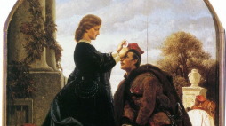 Fragment dyptyku Artura Grottgera „Rok 1863 – Pożegnanie i Powitanie”. Źródło: Wikimedia Commons