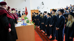 Ślubowanie studentów pierwszego roku podczas uroczystej inauguracji roku akademickiego 2022/2023 na Gdańskim Uniwersytecie Medycznym. Fot. PAP/A. Warżawa