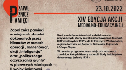 XIV edycja akcji medialno-edukacyjnej „Zapal znicz pamięci”. Źródło: IPN w Poznaniu